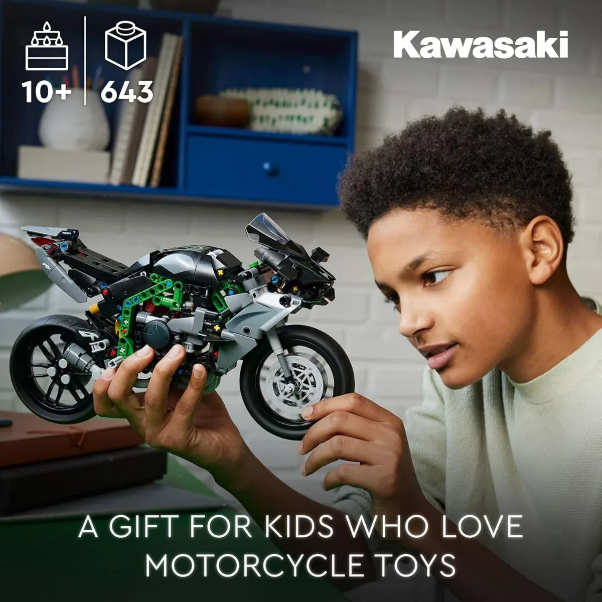 LEGO Technic Kawasaki Ninja H2R 42170 – 643 piezas — foto 2