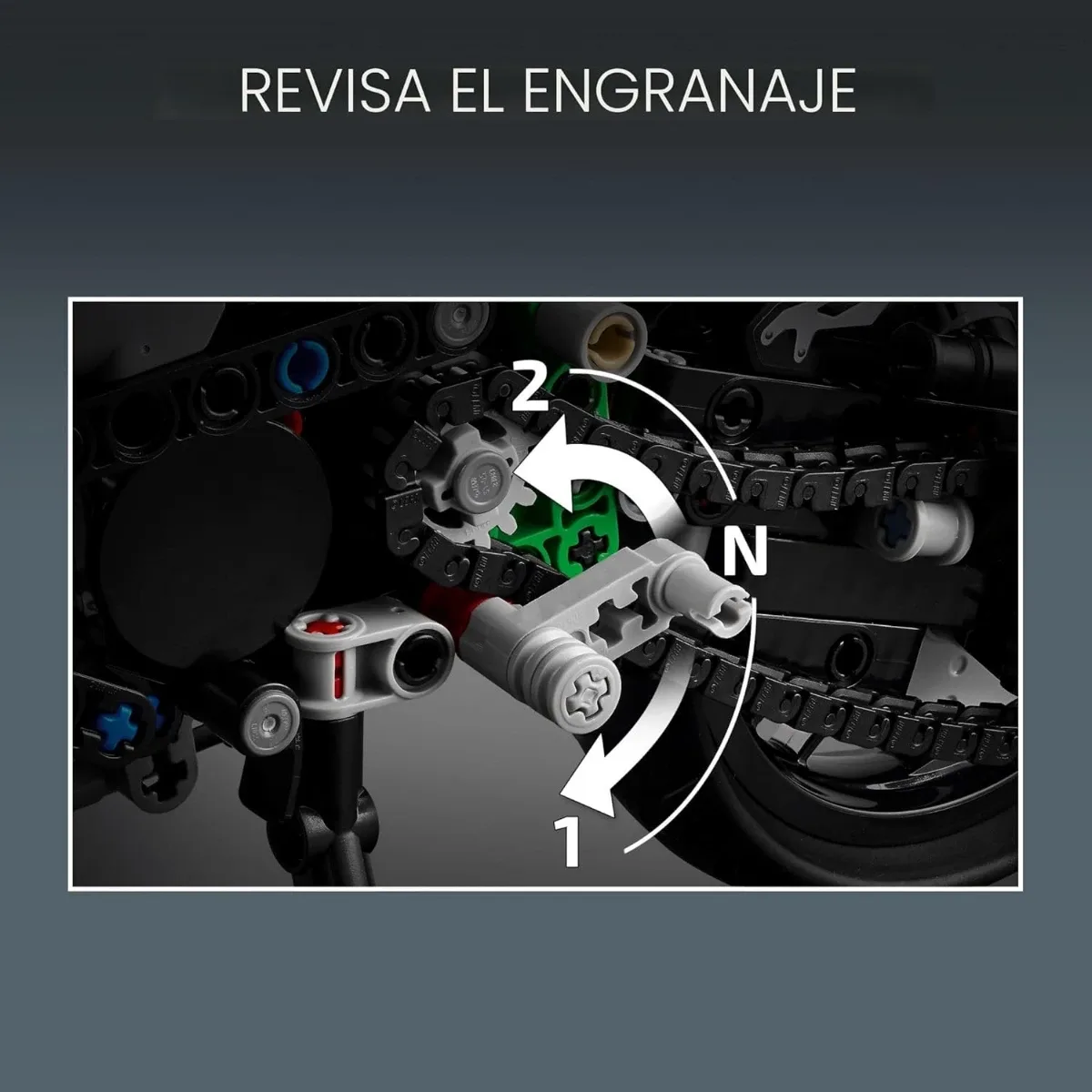 LEGO Technic Kawasaki Ninja H2R 42170 – 643 piezas — foto 4