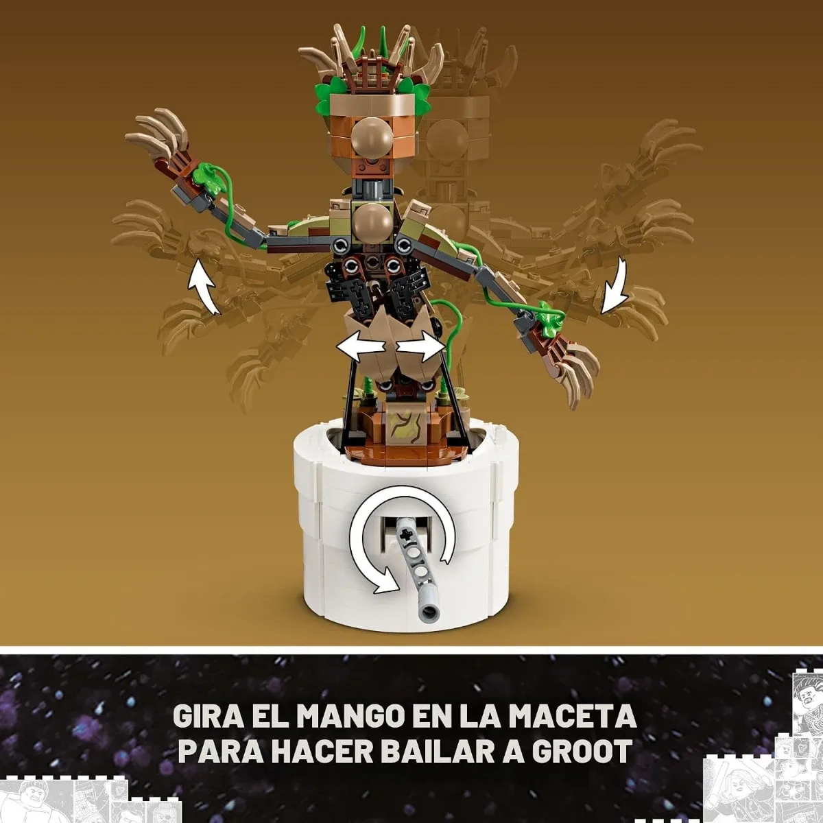 LEGO Marvel Groot Bailarín 76297 – 459 piezas — foto 3