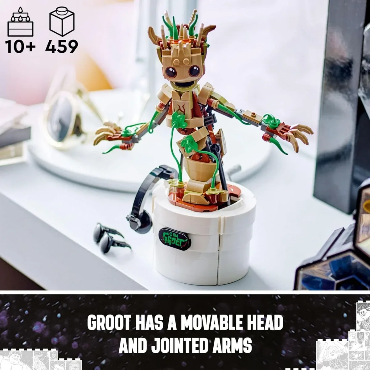 LEGO Marvel Groot Bailarín 76297 – 459 piezas — foto 4