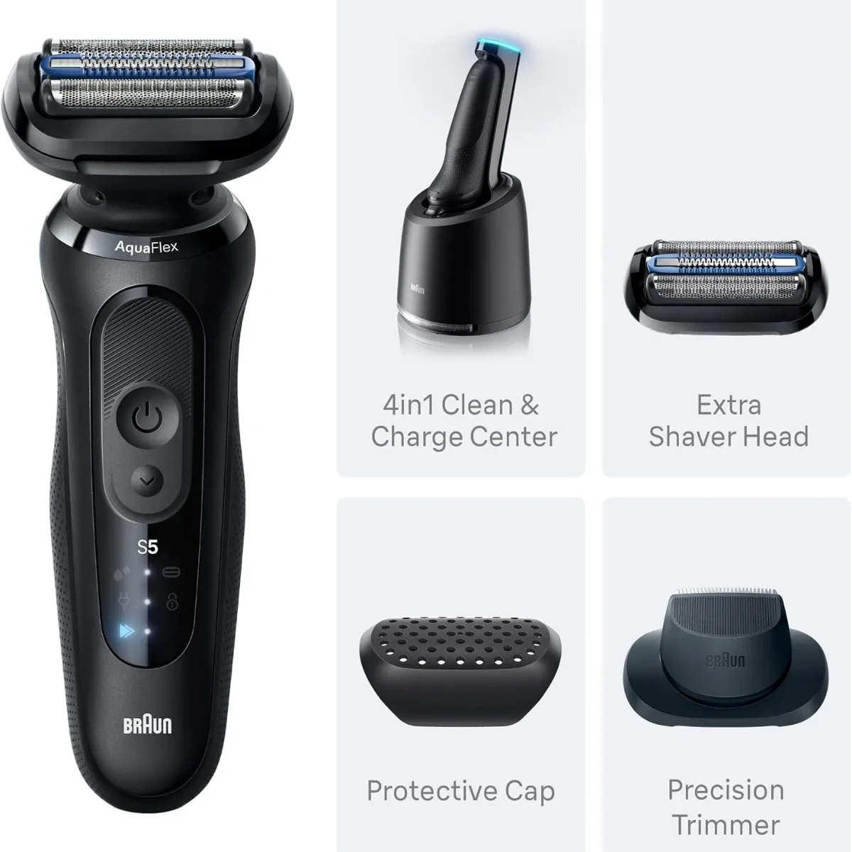 Braun Series 5 5160cc – Rasuradora Eléctrica 4 en 1 con Centro De Limpieza — foto 2