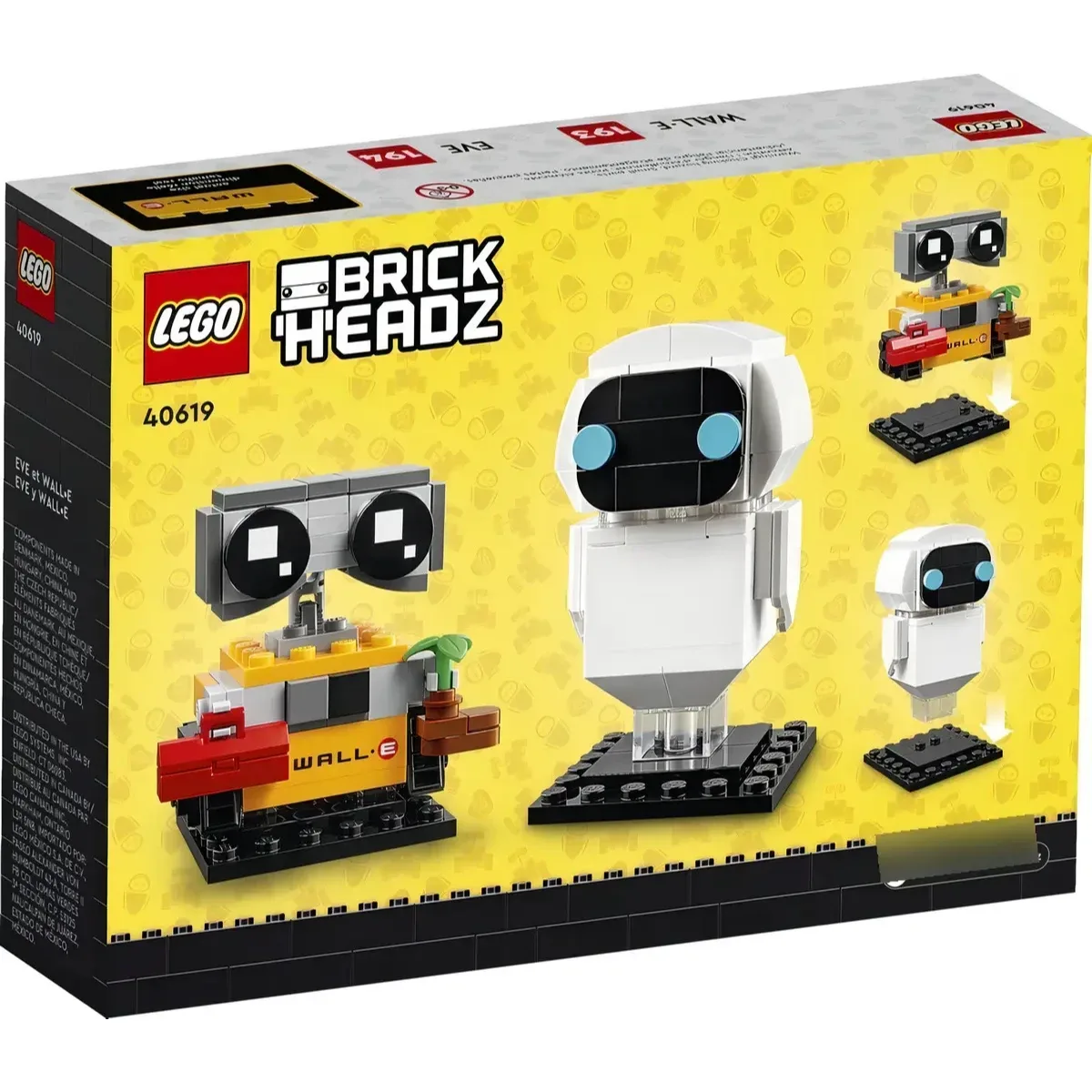 LEGO BRICKHEADZ: Eve & Wall-E 40619 — foto 3