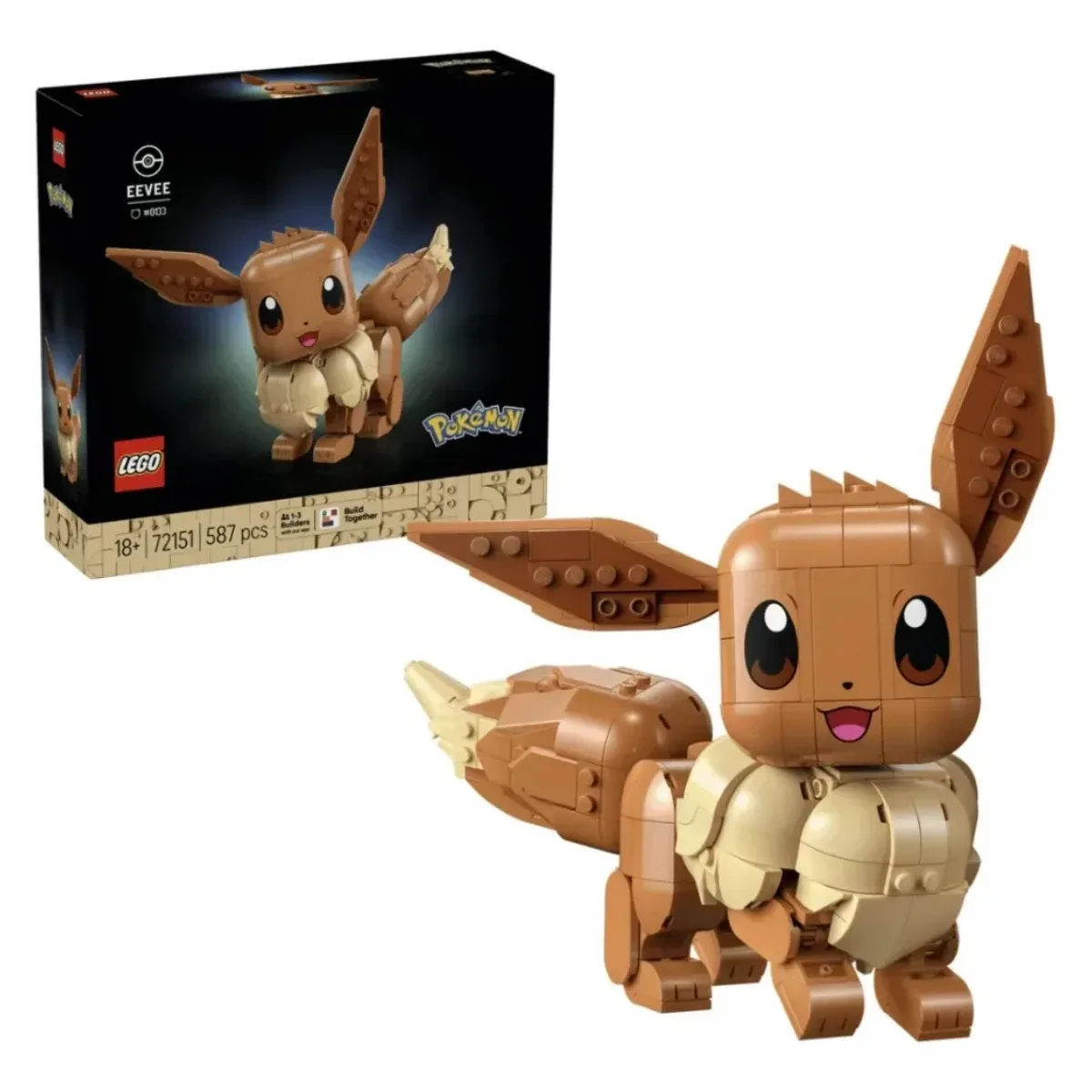Lego Eevee #0133 Pokémon Set 72151 587 piezas