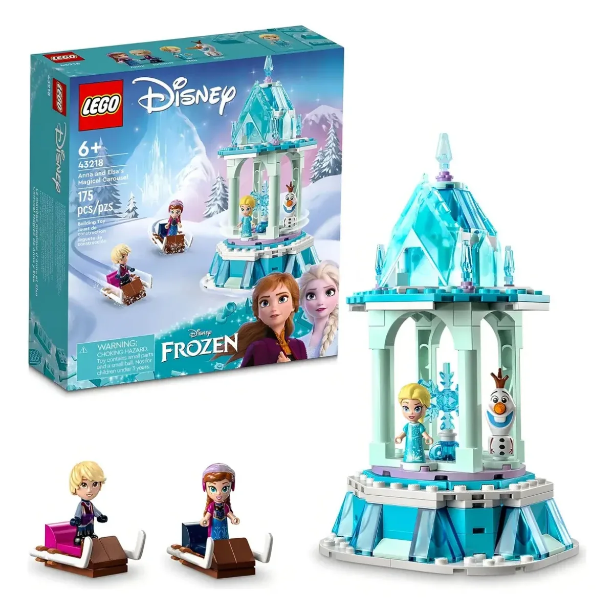 LEGO Disney Carrusel Mágico De Anna Y Elsa 43218